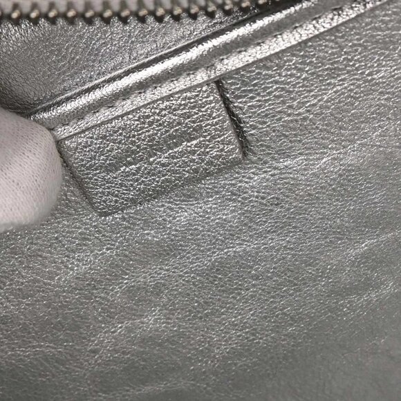 Celine Silver Leather Nano Luggage Tote Bag S-CU-4118 134745 - Picture 9 of 10